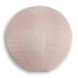 12" Rose Quartz Pink Shimmering Nylon Lantern, Even Ribbing, Durable, Hanging