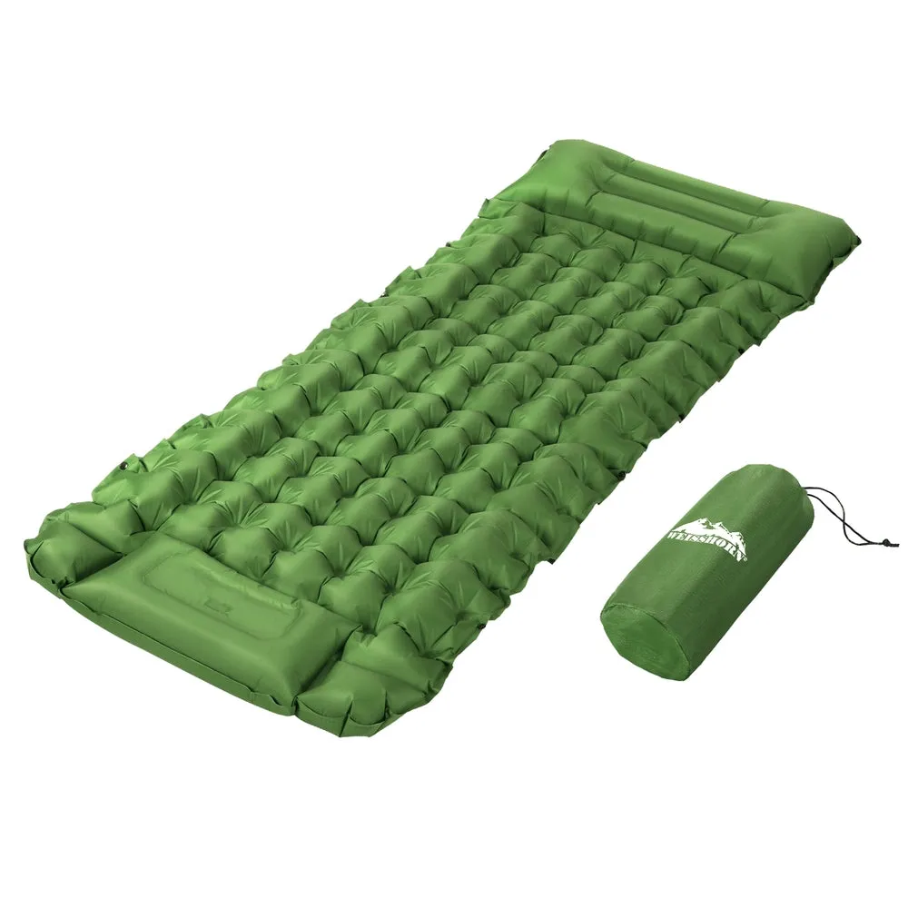 9cm Thick Self-Inflating Camping Mattress with Pillow - Weisshorn