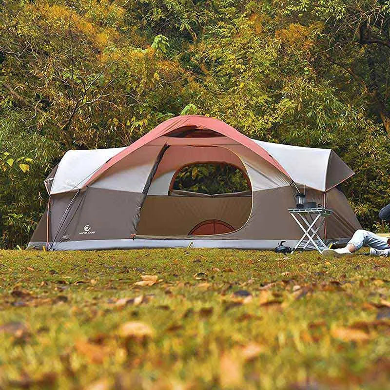 ALPHA CAMP Camping Tents 8 Person Tent Waterproof Family Tent