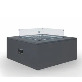 Black Granite Square Fire Table