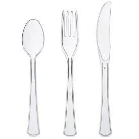 Clear Combo Cutlery Heavy Duty, 24ct