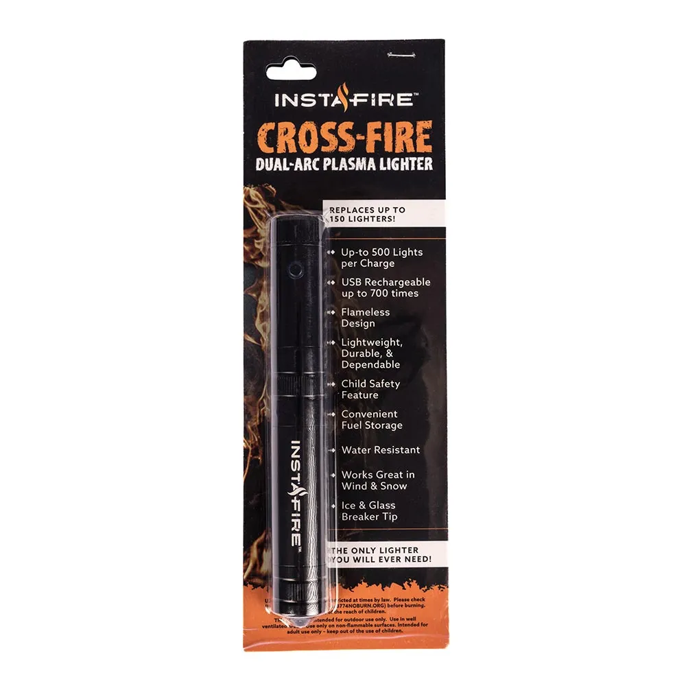 CROSS-FIRE® Dual-Arc Plasma Lighter by InstaFire (Thank You Offer)