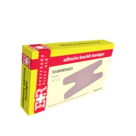 Ever Ready First Aid Adhesive Bandages, Flexible Fabric, Knuckle, in Kit Unit Box, 10 Count