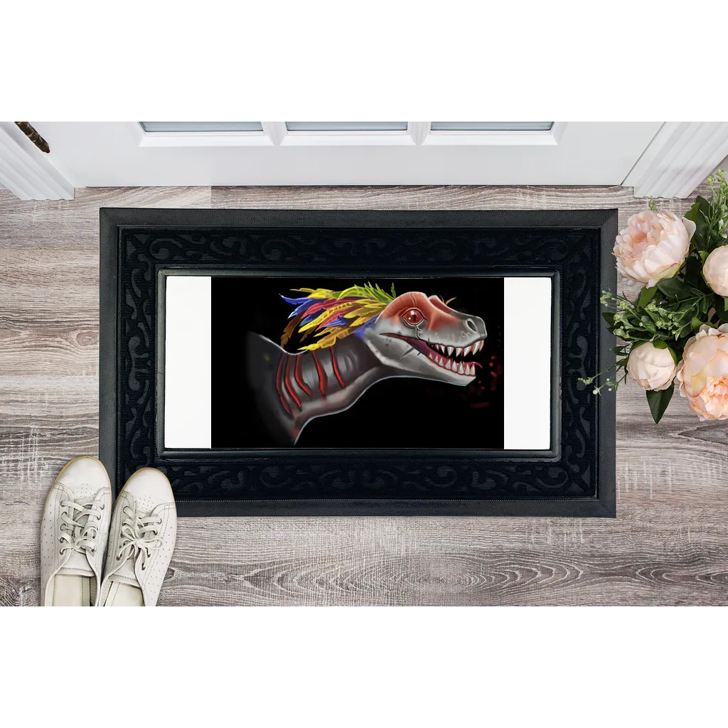 Feathered Raptor Sublimation Heavy Duty Door Mat