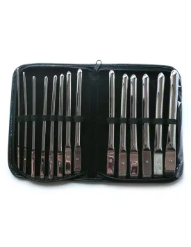 Flat Ended Urethral Hegar Sounds Kit - 14 Piece