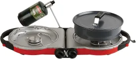 ITEM# 0024   Fold N Go™ InstaStart™ 2-Burner Propane Stove (Watch Video)