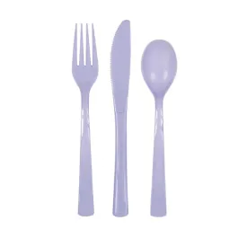 Lavender Assorted Cutlery 18pk