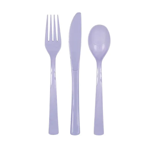 Lavender Assorted Cutlery 18pk