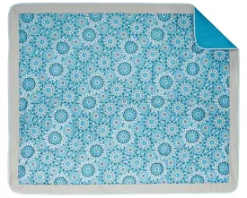 Lightspeed Outdoors Waterproof Folding Outdoor Blanket, 58 x 70-inch (Kaleidoscope Blue)