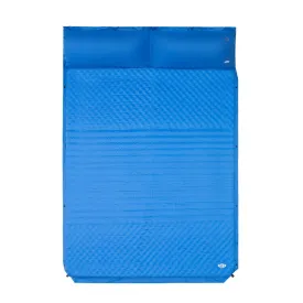 Nils Camp Nc4060 Two-Person Self-Inflating Mat With Cushion Blue