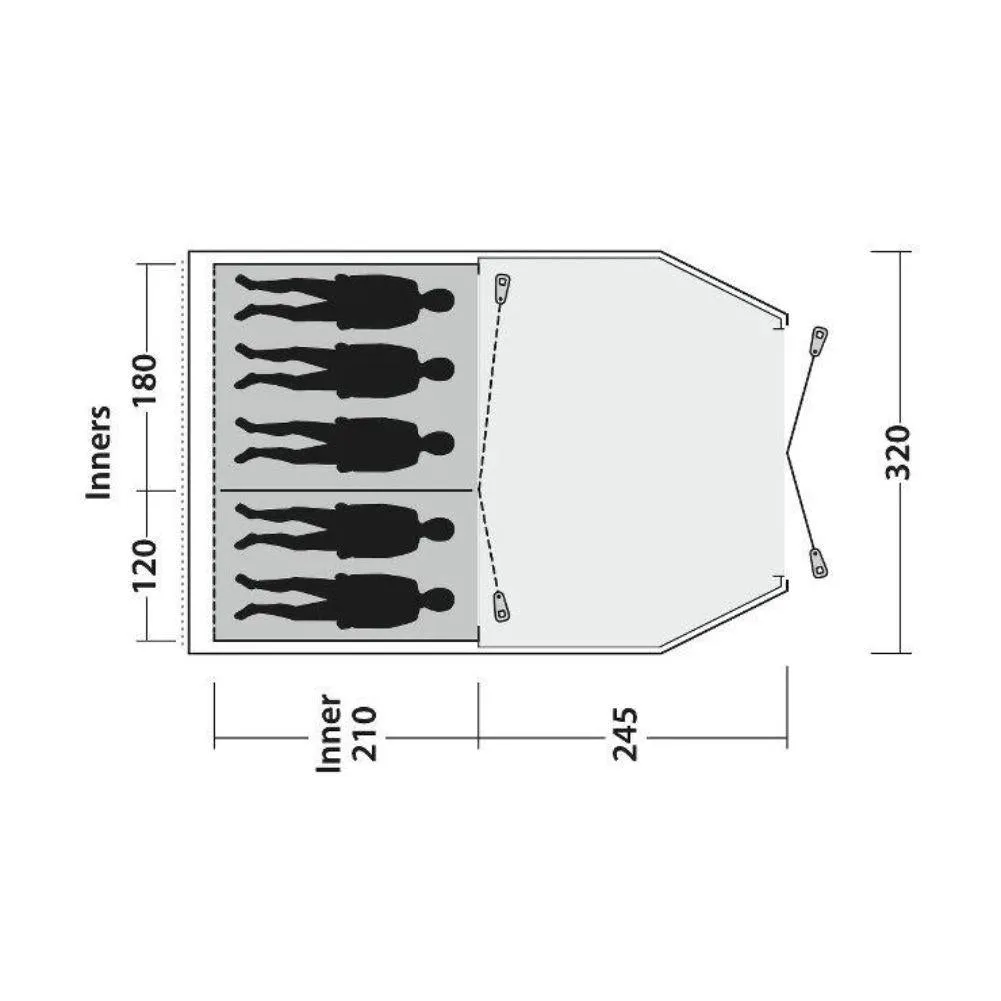 Outwell Dash 500 Tent - 5 Mant Tent