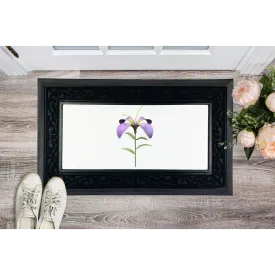 PurpleFlower2 Sublimation Heavy Duty Door Mat