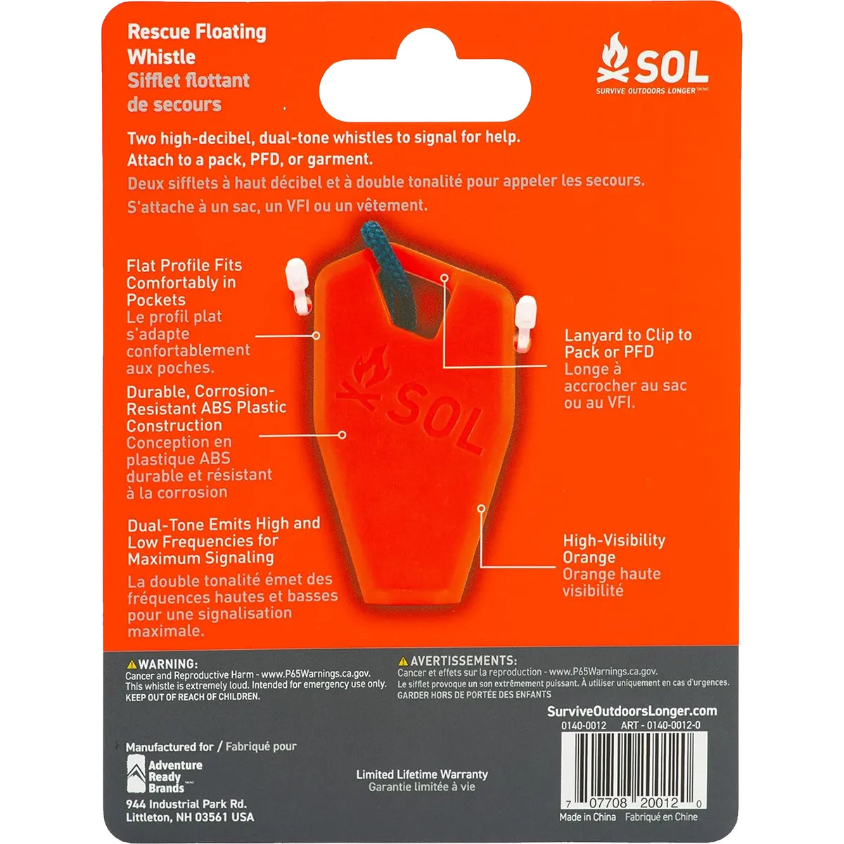 Rescue Floating Whistle (2 Pack)