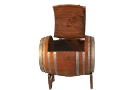 Rustic Barrel Ice Chest