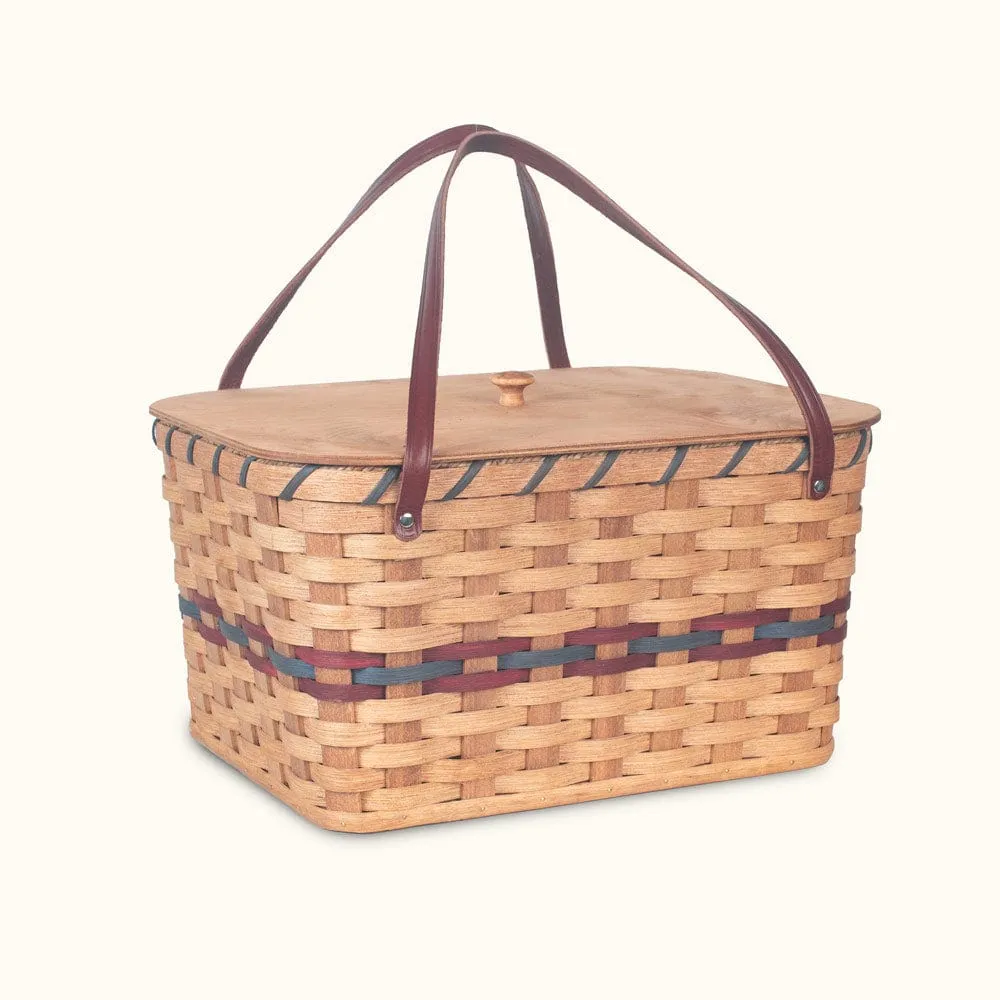 Woven Basket Trunk | Amish Wicker Chest Storage