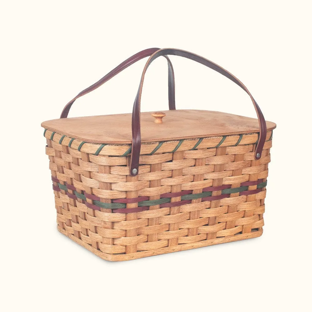 Woven Basket Trunk | Amish Wicker Chest Storage